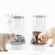 3.8L Large Automatic Pet Food Drink Dispenser Dog Cat Feeder Water Bowl Dish Pets Automatic Waterer Food Feeder Dispenser