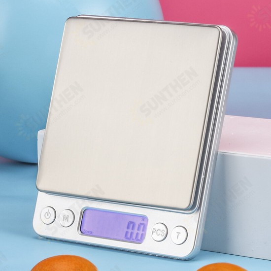 3kg/0.1g Electronic Kitchen Scale Digital Display Weighing Food Scale