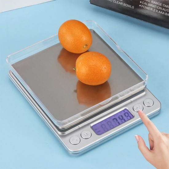 3kg/0.1g Electronic Kitchen Scale Digital Display Weighing Food Scale