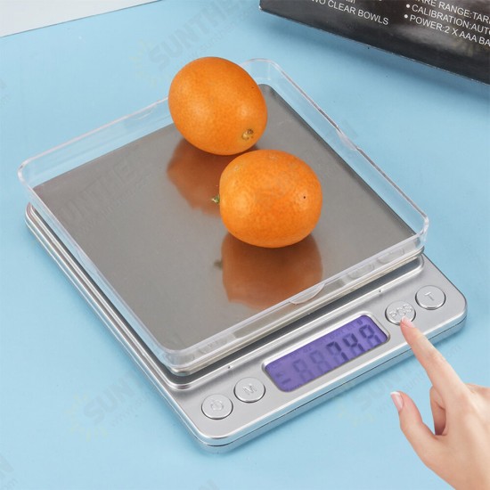 3kg/0.1g Electronic Kitchen Scale Digital Display Weighing Food Scale