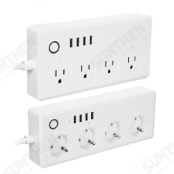 4 AC 4 USB Smart Switch Socket App Timing Remote Control Support Alexa Google Home IFTTT Voice Control 4 AC 4 USB Smart Switch Socket App Timing Remote Control Support Alexa Google Home IFTTT Voice Control
