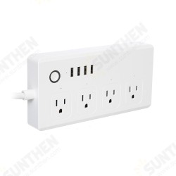 4 AC 4 USB Smart Switch Socket App Timing Remote Control Support Alexa Google Home IFTTT Voice Control 4 AC 4 USB Smart Switch Socket App Timing Remote Control Support Alexa Google Home IFTTT Voice Control