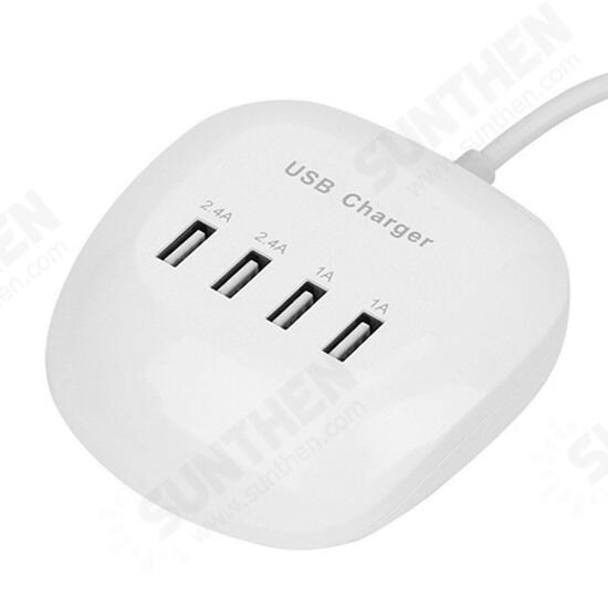 4 Port USB Charger 1A/2.4A Fast Charger Station Home Travel Wall Socket US/EU Plug 4 Port USB Charger 1A/2.4A Fast Charger Station Home Travel Wall Socket US/EU Plug