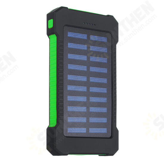 4000mah Intelligent Solar Panel Charger Solar Power Bank LED 2 USB Battery Charger Waterproof