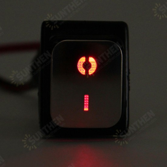 4PIN Rocker Lock Switch 12V-24V 15A On-Off LED Rocker Switch Waterproof