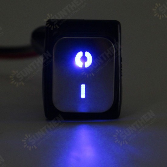 4PIN Rocker Lock Switch 12V-24V 15A On-Off LED Rocker Switch Waterproof