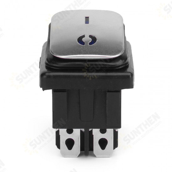 4PIN Rocker Lock Switch 12V-24V 15A On-Off LED Rocker Switch Waterproof