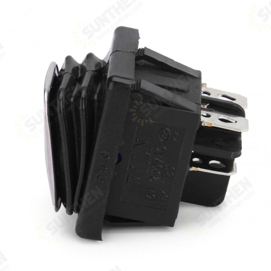 4PIN Rocker Lock Switch 12V-24V 15A On-Off LED Rocker Switch Waterproof