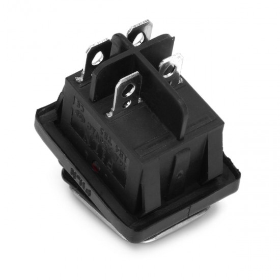 4PIN Rocker Lock Switch 12V-24V 15A On-Off LED Rocker Switch Waterproof