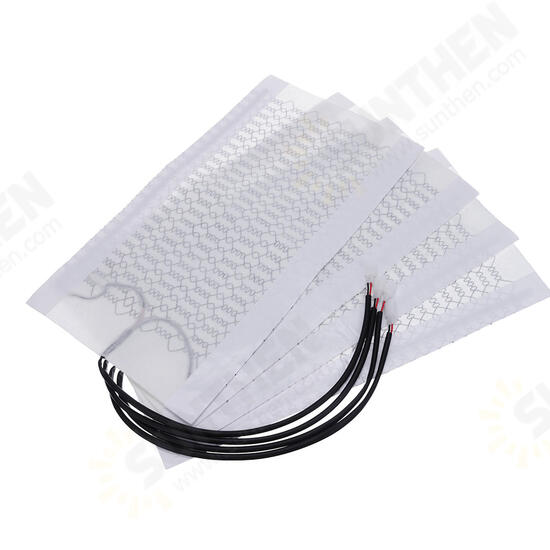 4pcs 12V Carbon Fiber Universal Car Heated Seat Pads 3-Level 2 Seat Control 4pcs 12V Carbon Fiber Universal Car Heated Seat Pads 3-Level 2 Seat Control