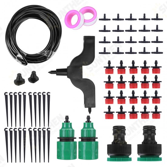 5-25M Water Hose Plants Garden Auto Drip Irrigation System Watering Micro Drip Kit