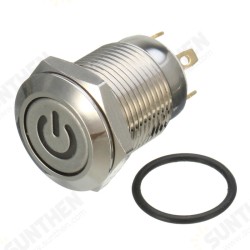 5 PCS 12V 4 Pin Led Metal Push Button Switch Momentary Power Switch Waterproof 5 PCS 12V 4 Pin Led Metal Push Button Switch Momentary Power Switch Waterproof