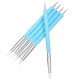 5 X 2 Way Ball Styluses Dotting Tools Silicone Color Shaper Brushes Pen for Polymer Clay Pottery