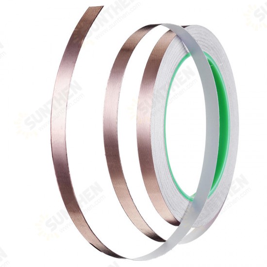 50M Copper Foil Tape Conductive Adhesive for EMI Shielding Heat Resist Tape 50M Copper Foil Tape Conductive Adhesive for EMI Shielding Heat Resist Tape