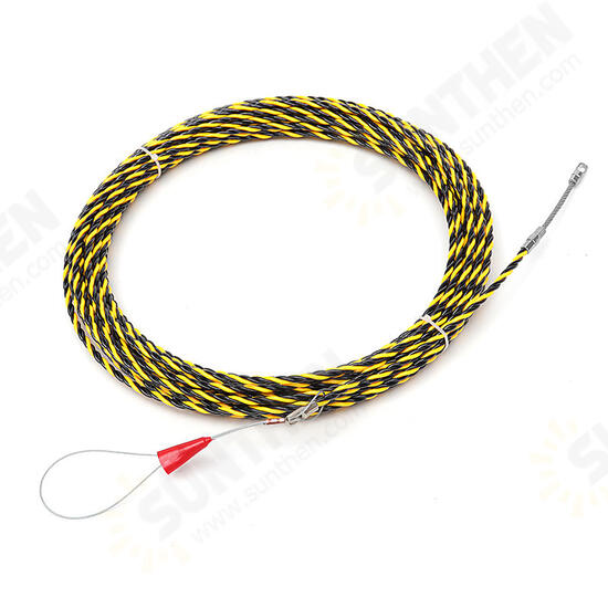 5M/10M/15M/20M/25M 6mm Spiral Cable Puller Conduit Snake Cable Rodder Fish Tape Wire Guide 5M/10M/15M/20M/25M 6mm Spiral Cable Puller Conduit Snake Cable Rodder Fish Tape Wire Guide