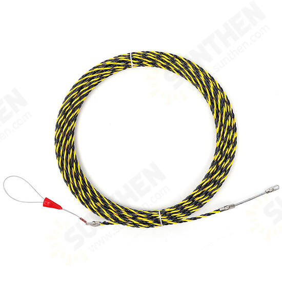 5M/10M/15M/20M/25M 6mm Spiral Cable Puller Conduit Snake Cable Rodder Fish Tape Wire Guide 5M/10M/15M/20M/25M 6mm Spiral Cable Puller Conduit Snake Cable Rodder Fish Tape Wire Guide