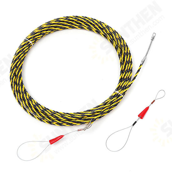 5M/10M/15M/20M/25M 6mm Spiral Cable Puller Conduit Snake Cable Rodder Fish Tape Wire Guide 5M/10M/15M/20M/25M 6mm Spiral Cable Puller Conduit Snake Cable Rodder Fish Tape Wire Guide