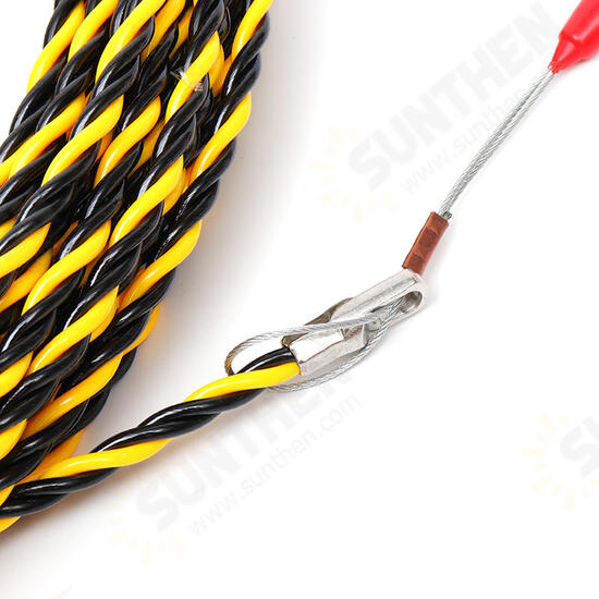 5M/10M/15M/20M/25M 6mm Spiral Cable Puller Conduit Snake Cable Rodder Fish Tape Wire Guide