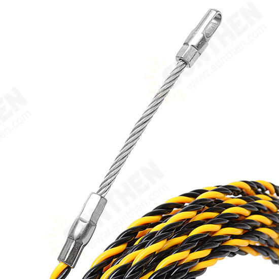 5M/10M/15M/20M/25M 6mm Spiral Cable Puller Conduit Snake Cable Rodder Fish Tape Wire Guide 5M/10M/15M/20M/25M 6mm Spiral Cable Puller Conduit Snake Cable Rodder Fish Tape Wire Guide