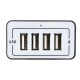 5V Qi Wireless Fast Charger Charging Stand Dock 4 USB For iPhone PSP MP3 MP4