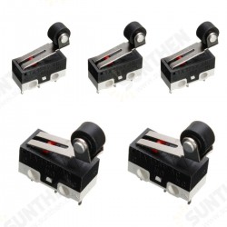 5pcs Ultra Mini Roller Lever Actuator Micro Switch SPDT Sub Miniature Micro Switch