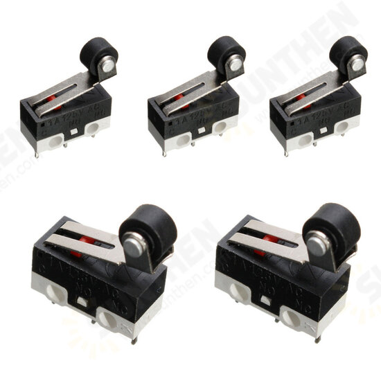 5pcs Ultra Mini Roller Lever Actuator Micro Switch SPDT Sub Miniature Micro Switch