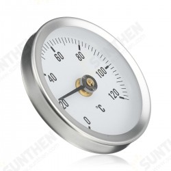 63mm 0-120o C Clip Dial Thermometer Temperature Temp Gauge With Spring 63mm 0-120o C Clip Dial Thermometer Temperature Temp Gauge With Spring