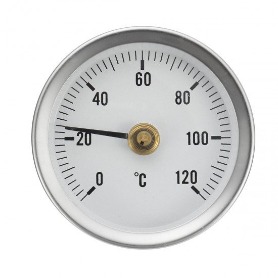 63mm 0-120o C Clip Dial Thermometer Temperature Temp Gauge With Spring