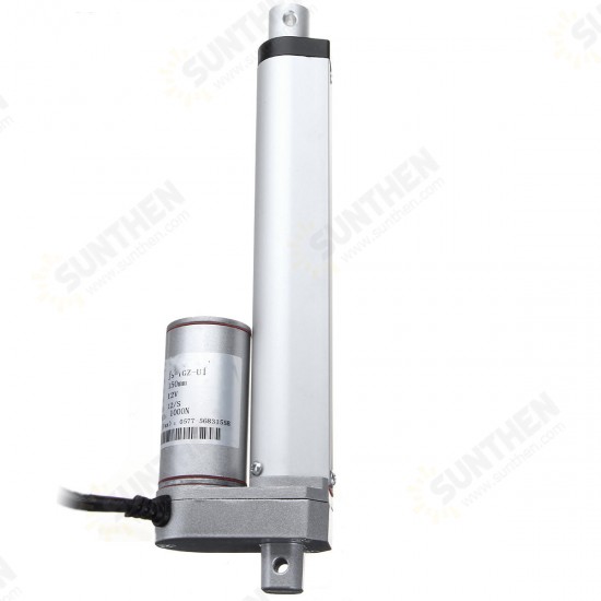 6inch/150mm Aluminum 12V DC Max Load 1000N Linear Actuator Electric Putter Motor 6inch/150mm Aluminum 12V DC Max Load 1000N Linear Actuator Electric Putter Motor