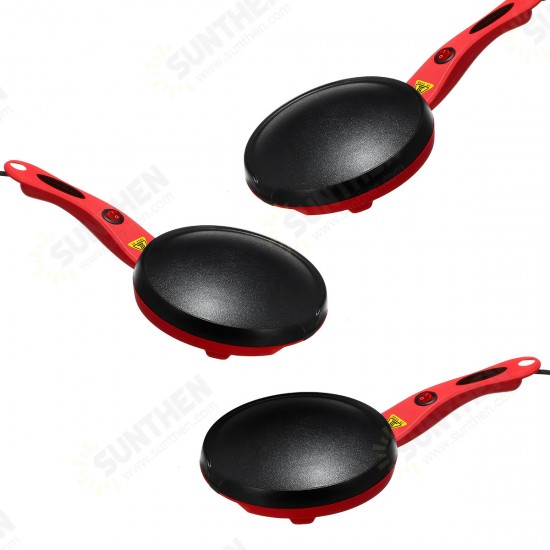 7'' Electric Crepe Maker Non Stick Baking Pancake Pan Frying Griddle 220V