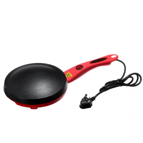 7'' Electric Crepe Maker Non Stick Baking Pancake Pan Frying Griddle 220V