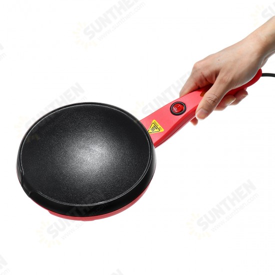 7'' Electric Crepe Maker Non Stick Baking Pancake Pan Frying Griddle 220V