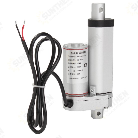 750N 12V 2/4/6/8/10/12 inch Linear Actuator Adjustable Actuator Tor Opener Linear Actuator Motor