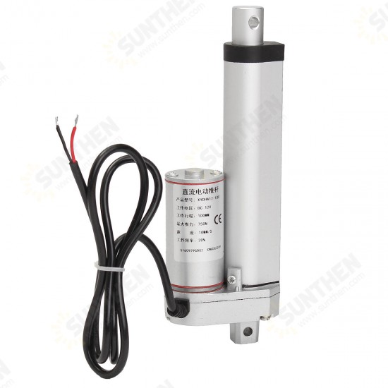 750N 12V 2/4/6/8/10/12 inch Linear Actuator Adjustable Actuator Tor Opener Linear Actuator Motor