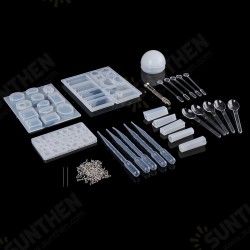 77PCS DIY Bracelet Pendant Epoxy Mold Set Jewelry Pendant Mould Craft 77PCS DIY Bracelet Pendant Epoxy Mold Set Jewelry Pendant Mould Craft