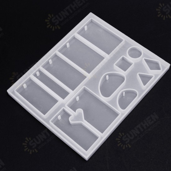 79Pcs DIY Creative Crystal Epoxy Mould Jewelry Silicone Accessories Resin Casting Molds