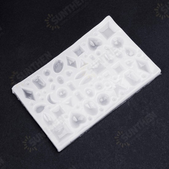 79Pcs DIY Creative Crystal Epoxy Mould Jewelry Silicone Accessories Resin Casting Molds