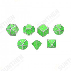 7Pcs Antique Metal Polyhedral Dices Multisided Dice Set RPG Dices Set 7Pcs Antique Metal Polyhedral Dices Multisided Dice Set RPG Dices Set