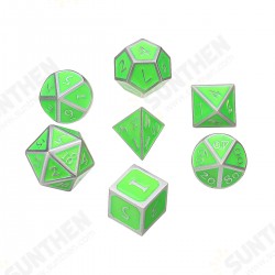 7Pcs Antique Metal Polyhedral Dices Multisided Dice Set RPG Dices Set 7Pcs Antique Metal Polyhedral Dices Multisided Dice Set RPG Dices Set