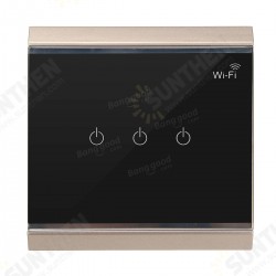 AC 100V-250V Smart WiFi Socket Remote Control Intelligent Touch Switch Wall Socket Switch AC 100V-250V Smart WiFi Socket Remote Control Intelligent Touch Switch Wall Socket Switch
