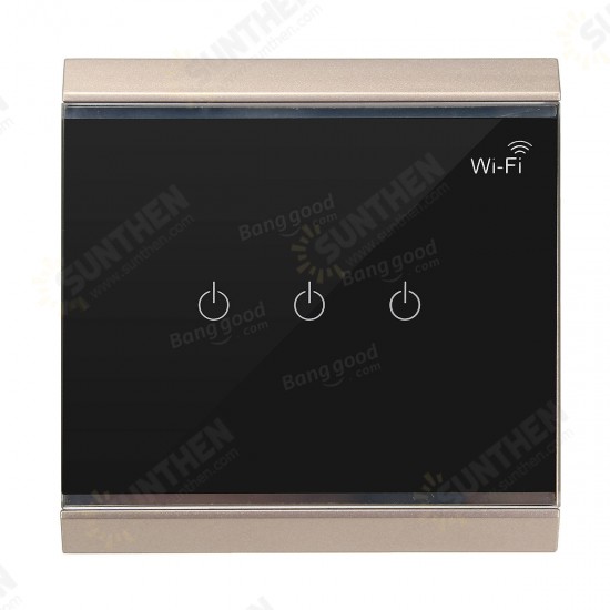 AC 100V-250V Smart WiFi Socket Remote Control Intelligent Touch Switch Wall Socket Switch AC 100V-250V Smart WiFi Socket Remote Control Intelligent Touch Switch Wall Socket Switch