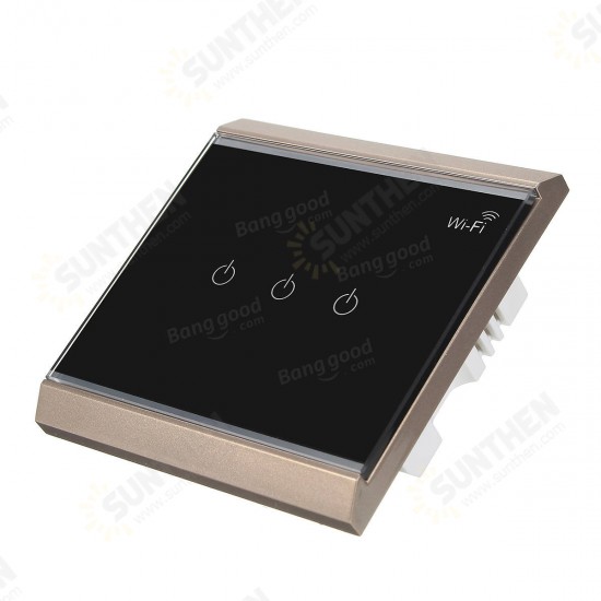AC 100V-250V Smart WiFi Socket Remote Control Intelligent Touch Switch Wall Socket Switch AC 100V-250V Smart WiFi Socket Remote Control Intelligent Touch Switch Wall Socket Switch