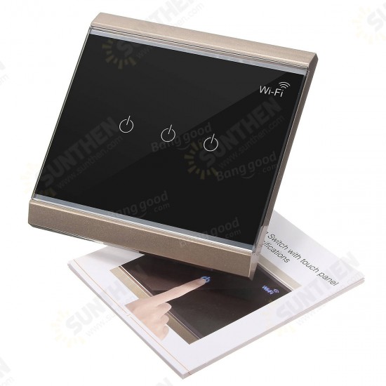 AC 100V-250V Smart WiFi Socket Remote Control Intelligent Touch Switch Wall Socket Switch AC 100V-250V Smart WiFi Socket Remote Control Intelligent Touch Switch Wall Socket Switch