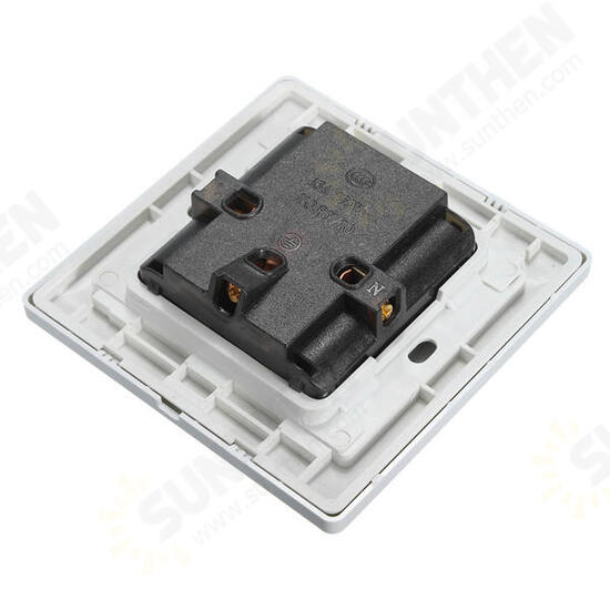 AC 110-250V 10A Dual Port 5-hole Wall Charger Socket Power Outlets Panel