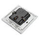 AC 110-250V 10A Dual Port 5-hole Wall Charger Socket Power Outlets Panel