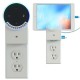 AC 110-250V Multi-purpose Wall Socket Switch Bracket Dual USB with LED Night Light