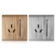 AC 110~250V 1 Gang 2Way LED Light Control Wall Mount Switch With 3 Pole Socket