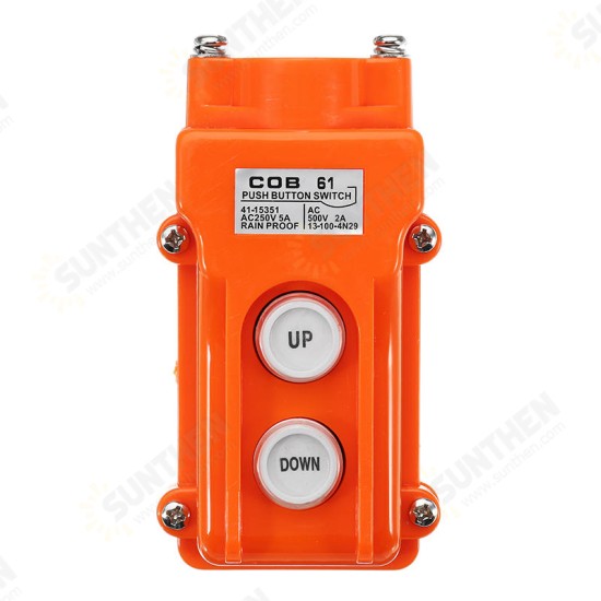 AC 250V 5A UP DOWN Button Switch Crane Handheld Button Box Driving Button Switch AC 250V 5A UP DOWN Button Switch Crane Handheld Button Box Driving Button Switch