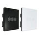 AC 250V Tempered Glass Wall Switch Panel - Three Switch Single Control