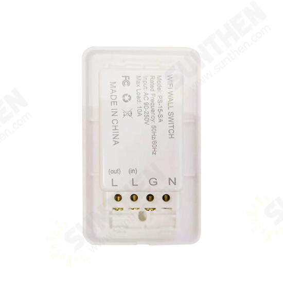 AC 90-250V 10A Smart WiFi Switch App Remote Control Support Amazon ALEXA Google Home Voice Control AC 90-250V 10A Smart WiFi Switch App Remote Control Support Amazon ALEXA Google Home Voice Control